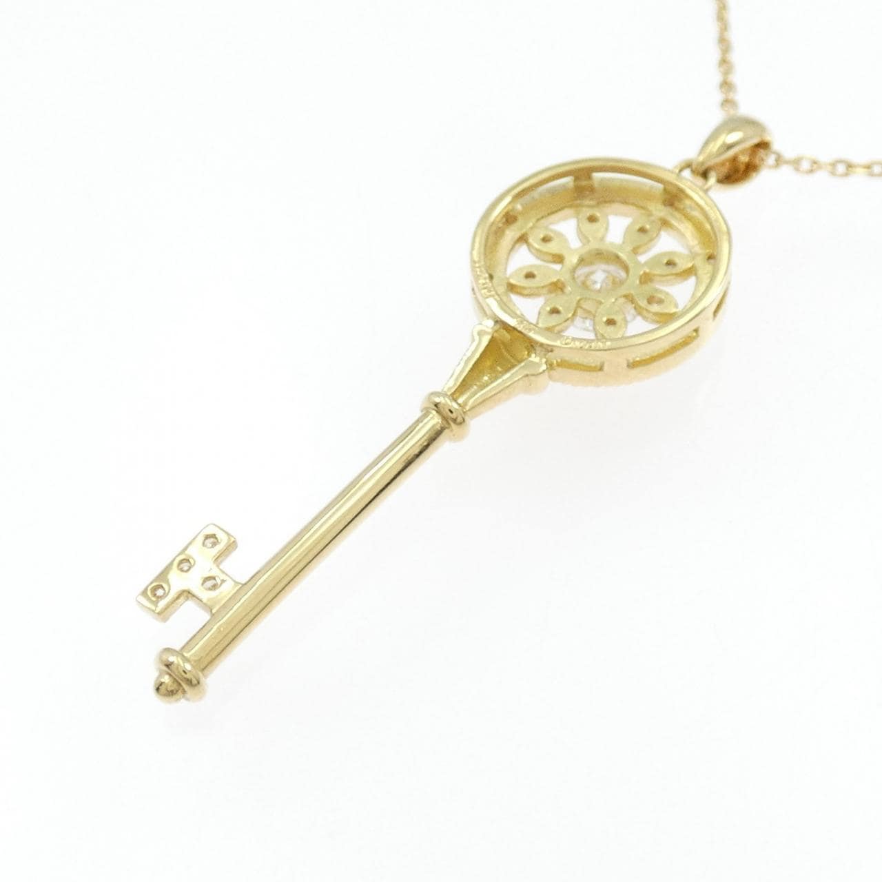 【新品】K18YG ダイヤモンド ネックレス 0.209CT F SI2 Good