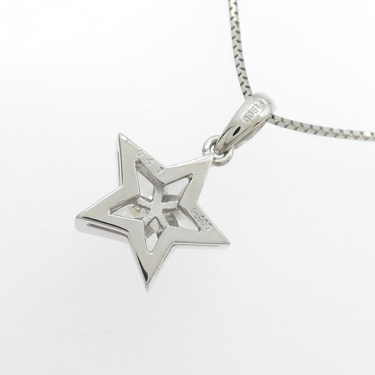 PT900/PT850 スター ダイヤモンド ネックレス 0.41CT