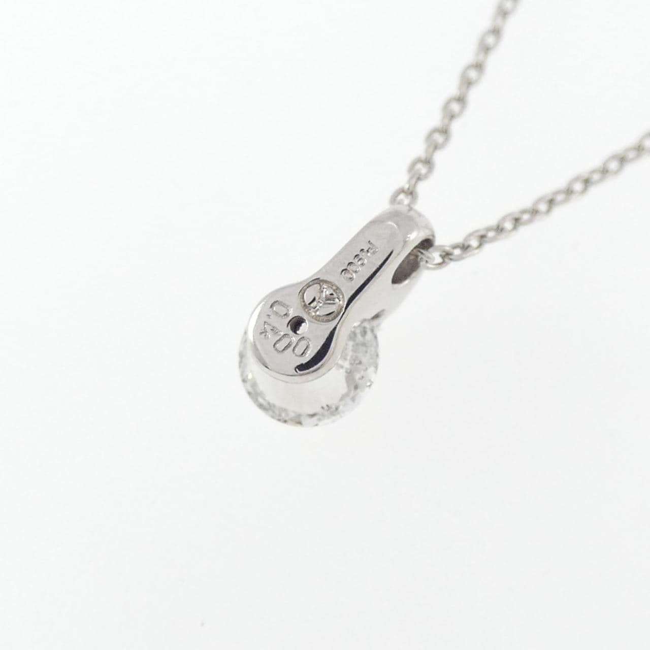 PT900/PT850 ソリティア ダイヤモンド ネックレス 0.400CT