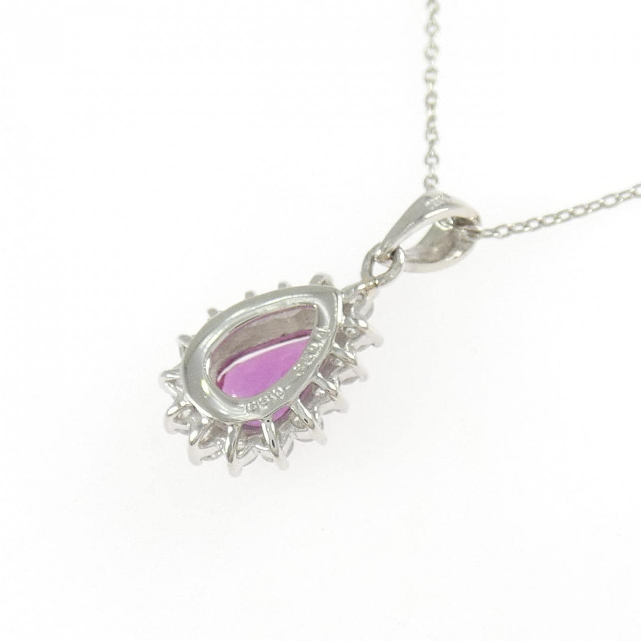 PT850 ルビー ネックレス 0.89CT