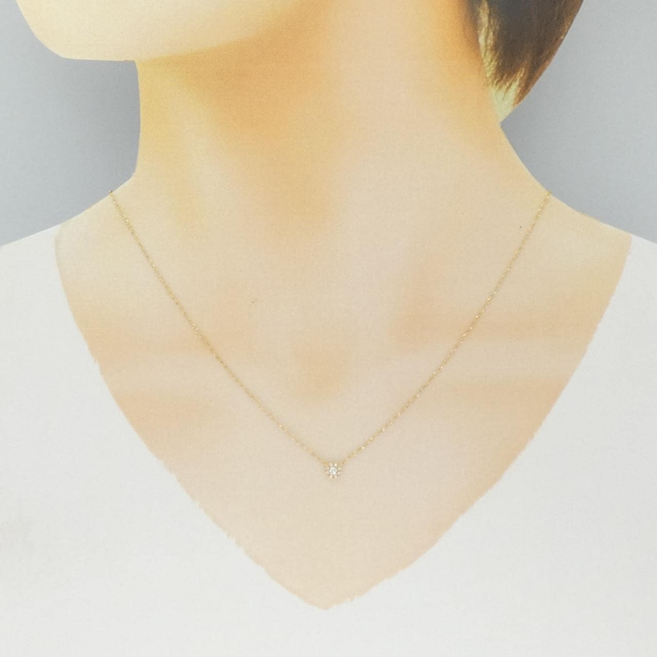 スタージュエリー ダイヤモンド ネックレス 0.06CT