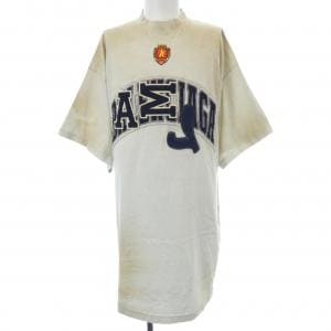 バレンシアガ BALENCIAGA クラッシュダスト加工ワッペンTシャツ 739028 TOVN2 UNISEX Tシャツ