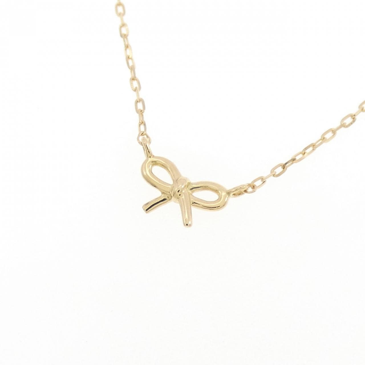 エテ K18 リボン ネックレス