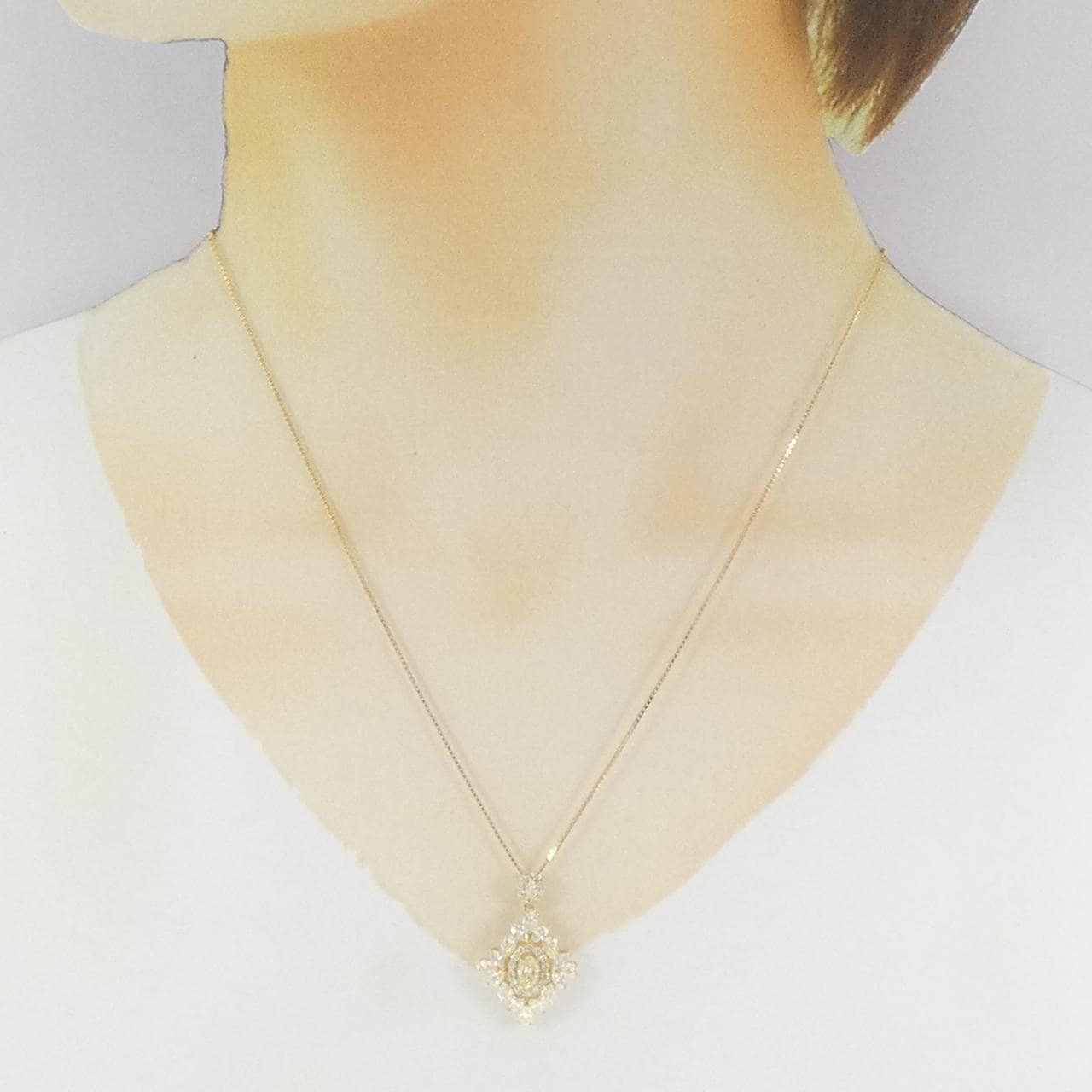 K18YG ダイヤモンド ネックレス 2.00CT