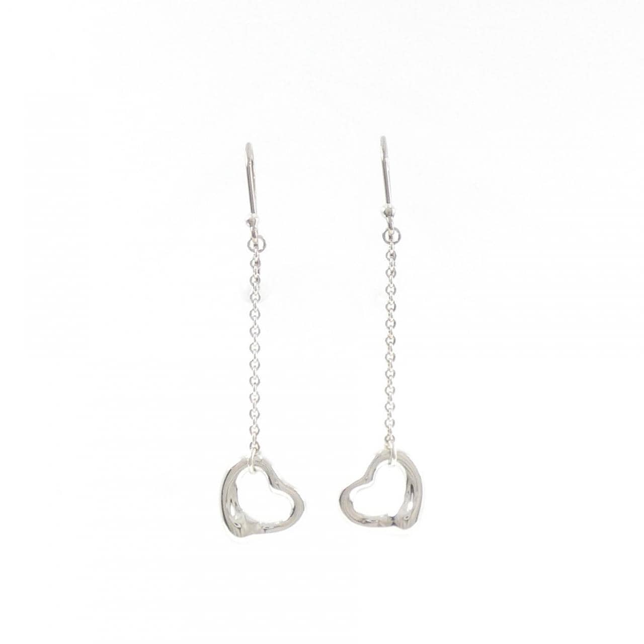 ティファニー オープンハート ドロップ ピアス