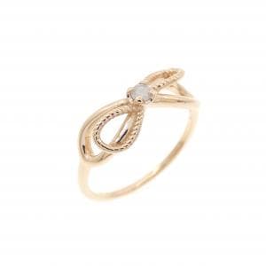 アガット ダイヤモンド ピンキーリング 0.03CT