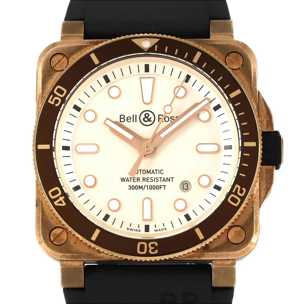 【ノーメンテナンス還元価格】ベル&ロス BR03-92ダイバーホワイト ブロンズ LIMITED BR0392-D-WH-BR/SCA ブロンズ 自動巻