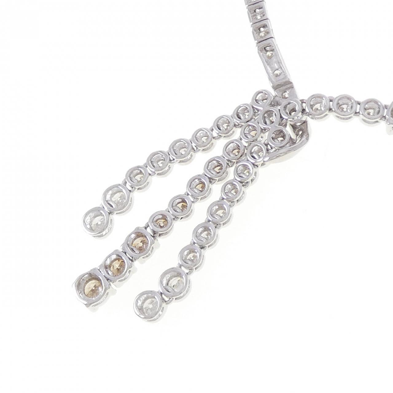 K18WG ダイヤモンド ネックレス 25.0CT