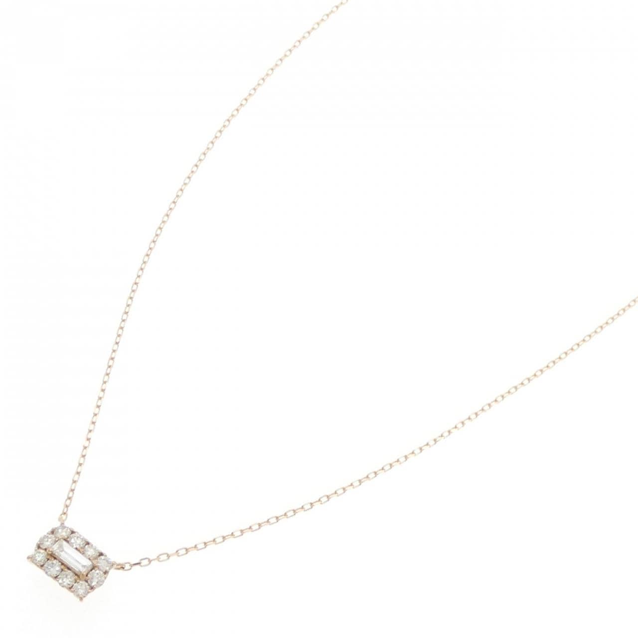 K18PG ダイヤモンド ネックレス 0.133CT