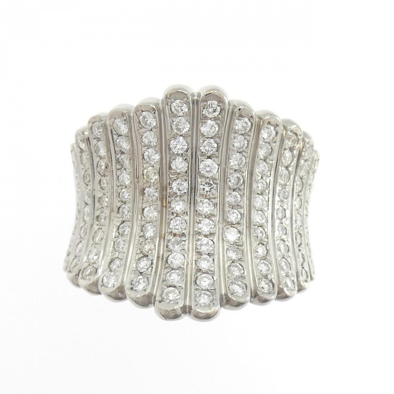 K18WG ダイヤモンド リング 1.00CT