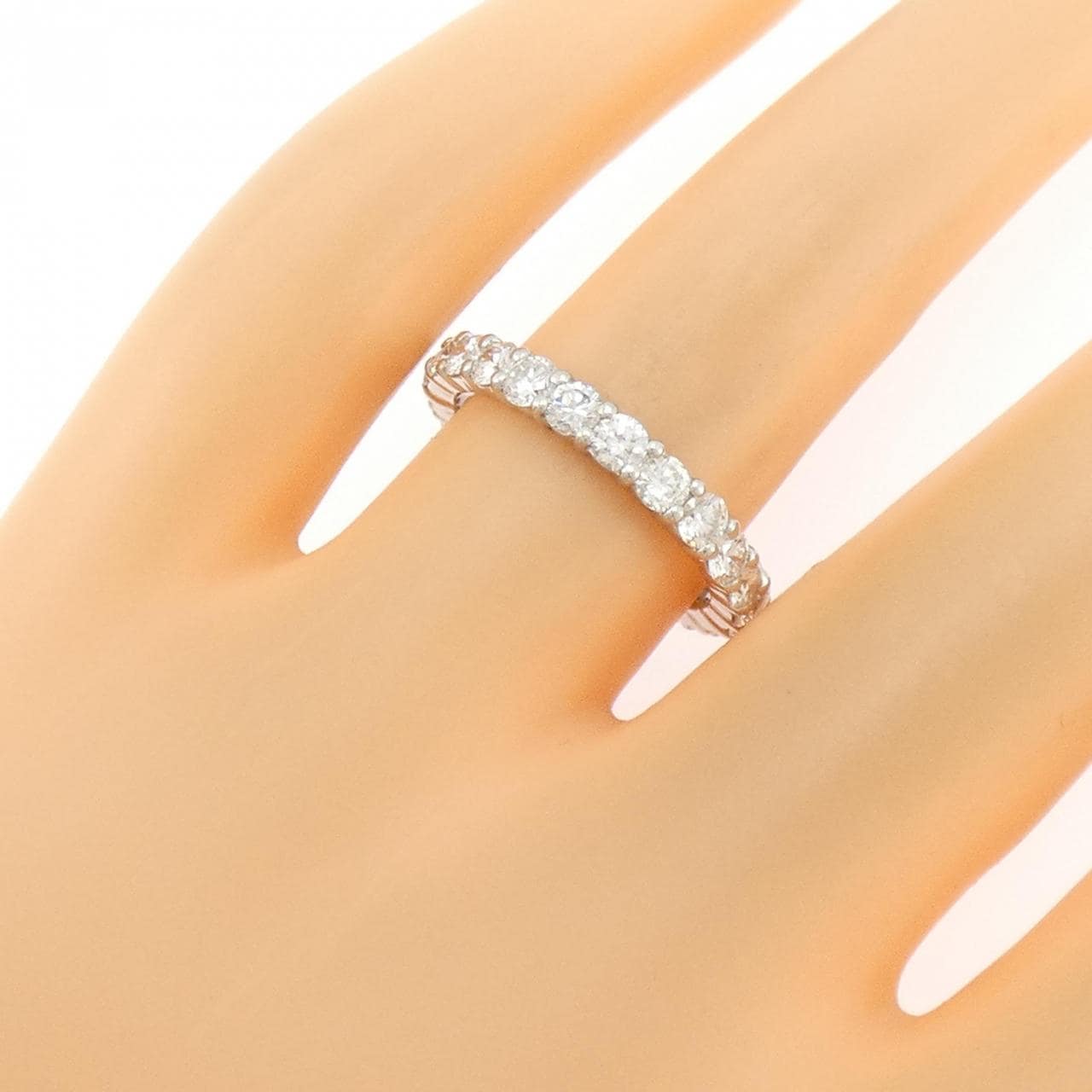 PT900 フルエタニティ ダイヤモンド リング 1.87CT