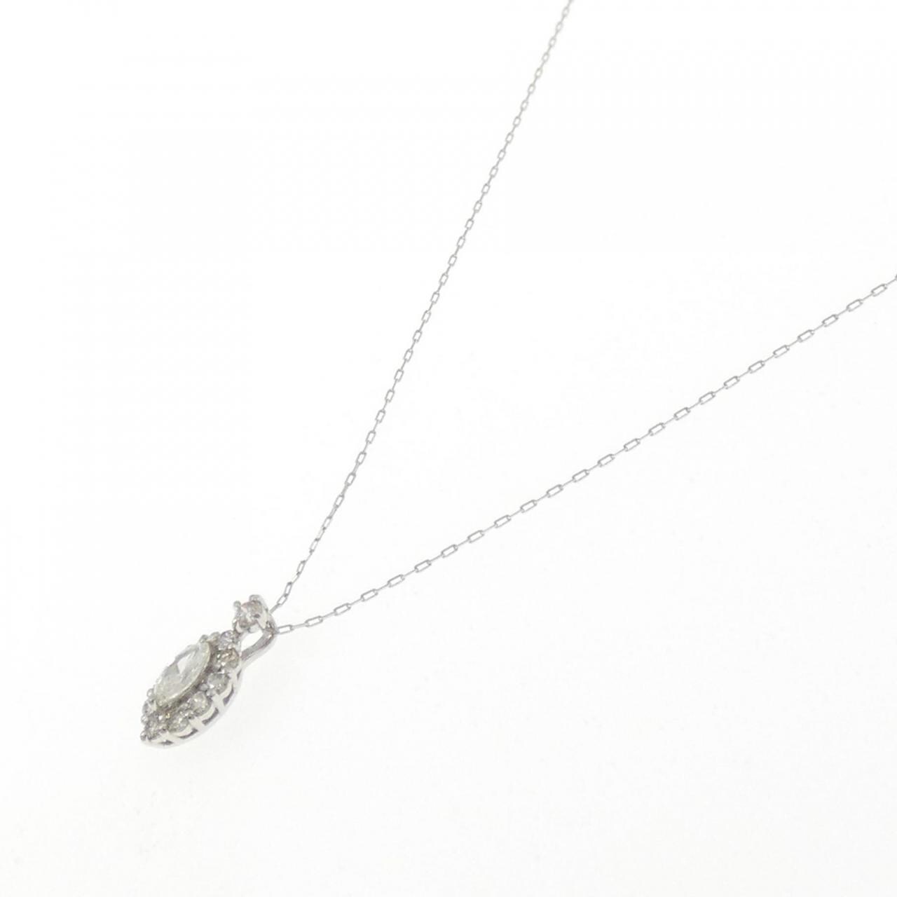 【新品】PT900/PT850 ダイヤモンド ネックレス 0.20CT