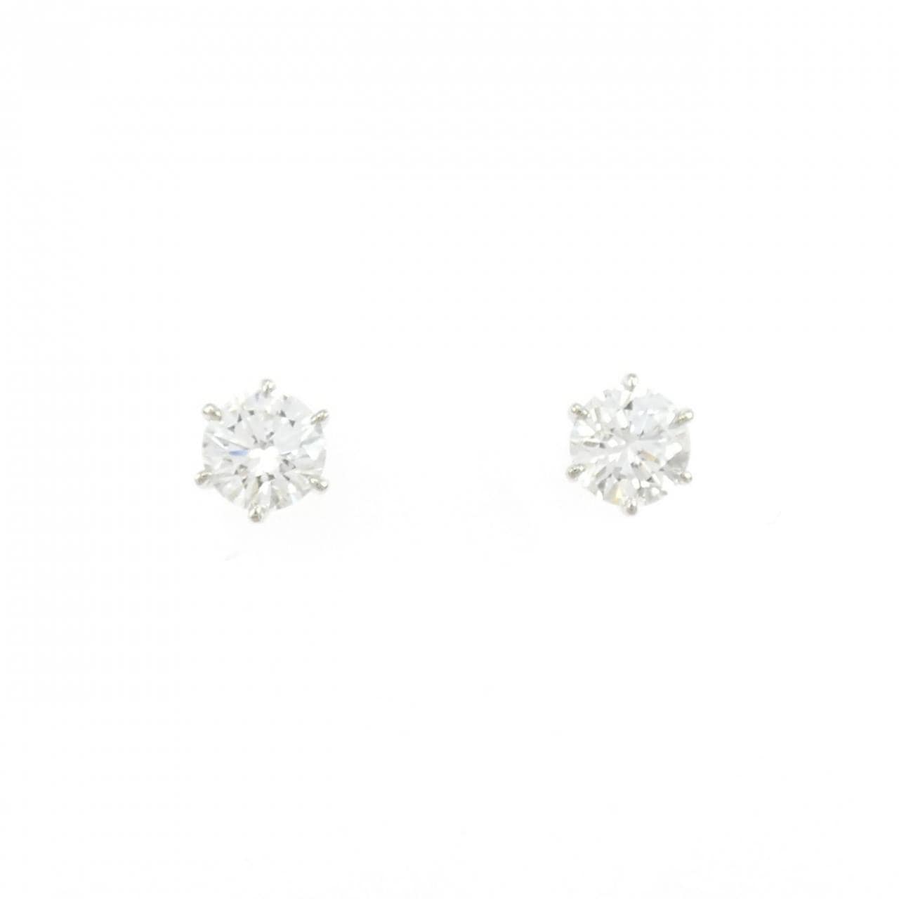 【リメイク】PT900/ST ダイヤモンド ピアス 0.502CT 0.502CT D VS2 VG