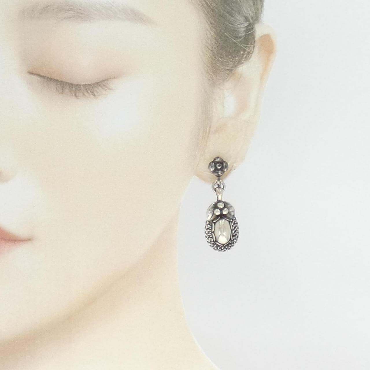 Georg Jensen 925耳夹