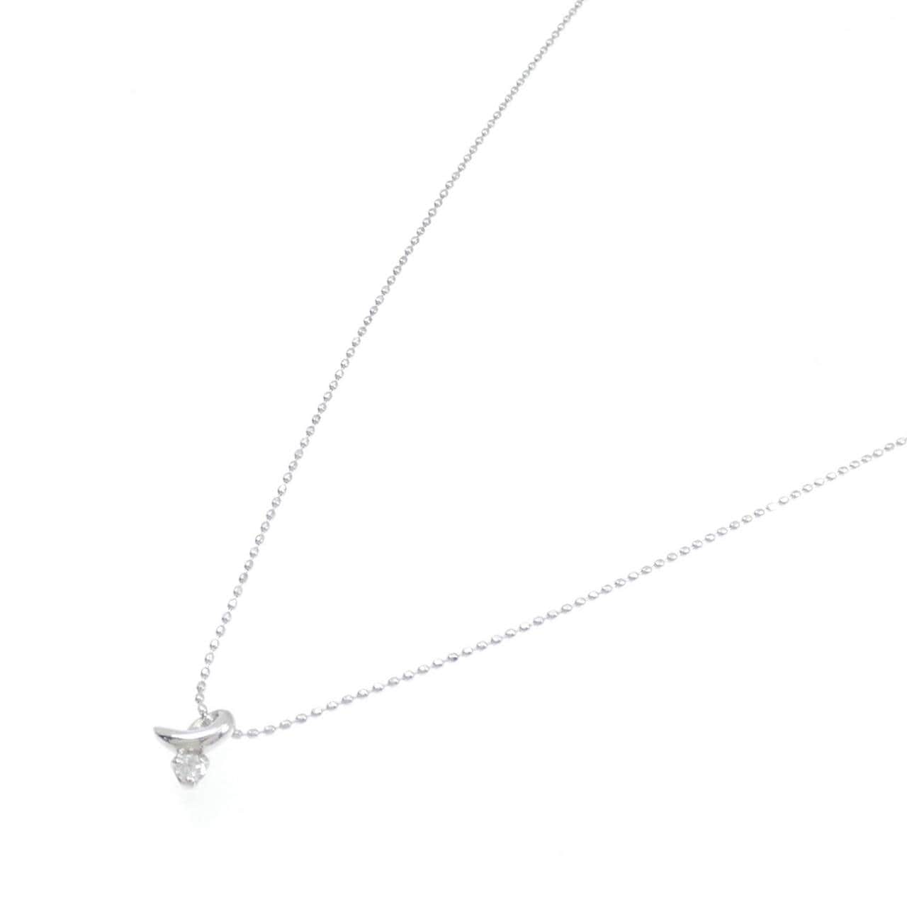 K18WG ダイヤモンド ネックレス 0.05CT