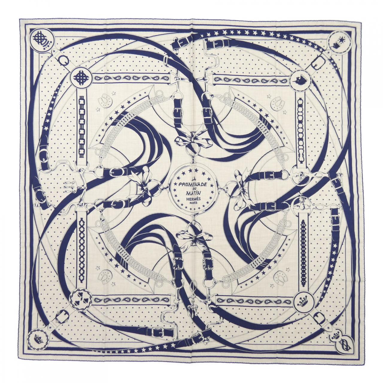 エルメス HERMES LA PROMENADE DU MATIN BANDANA H243986S カレジェアン140 ショール