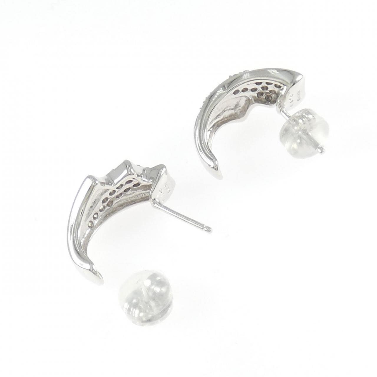 K18WG ダイヤモンド ピアス 0.30CT