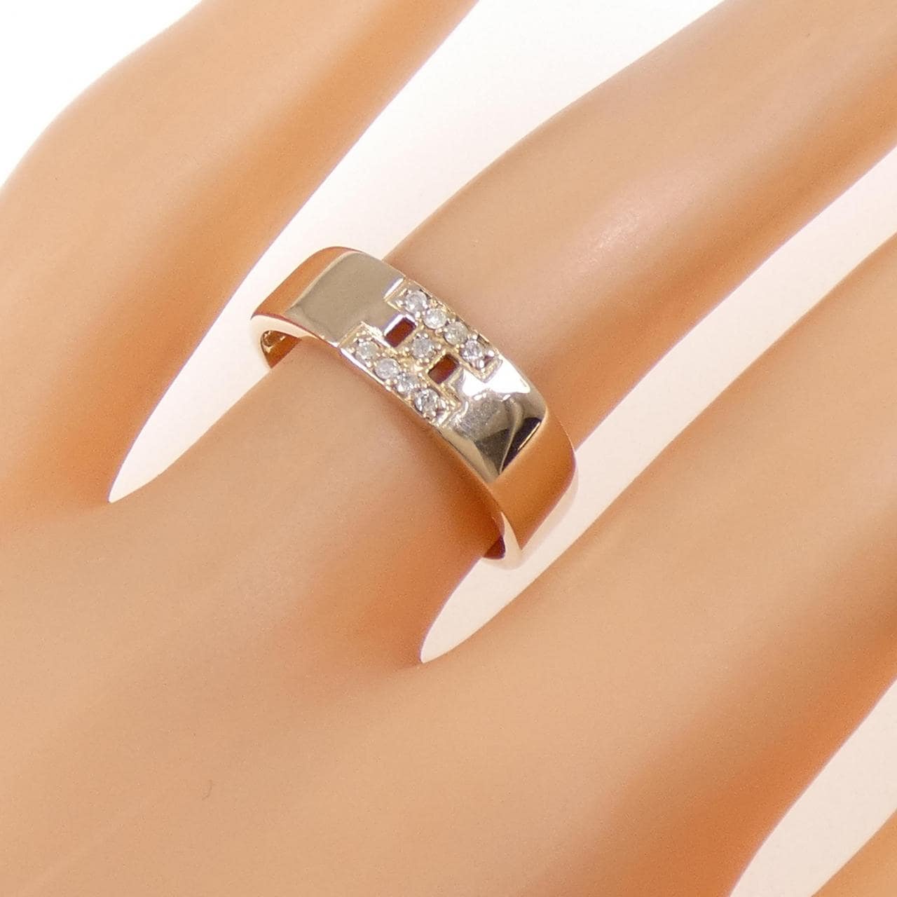 K18PG ダイヤモンド リング 0.08CT