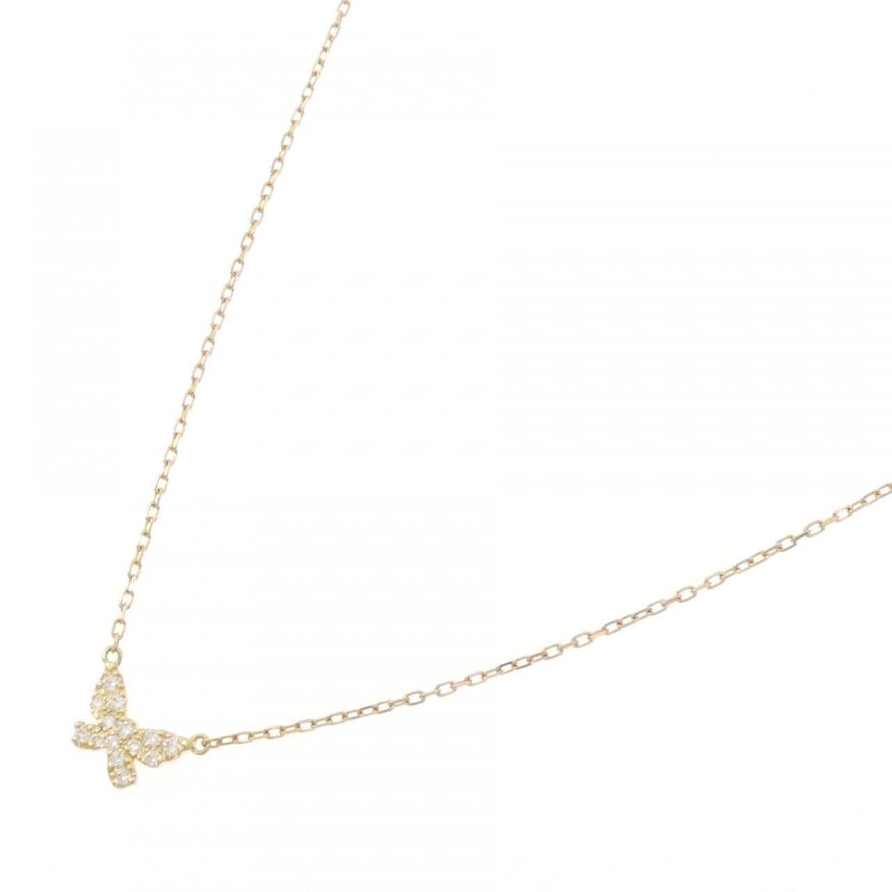 アーカー バタフライ ネックレス 0.06CT