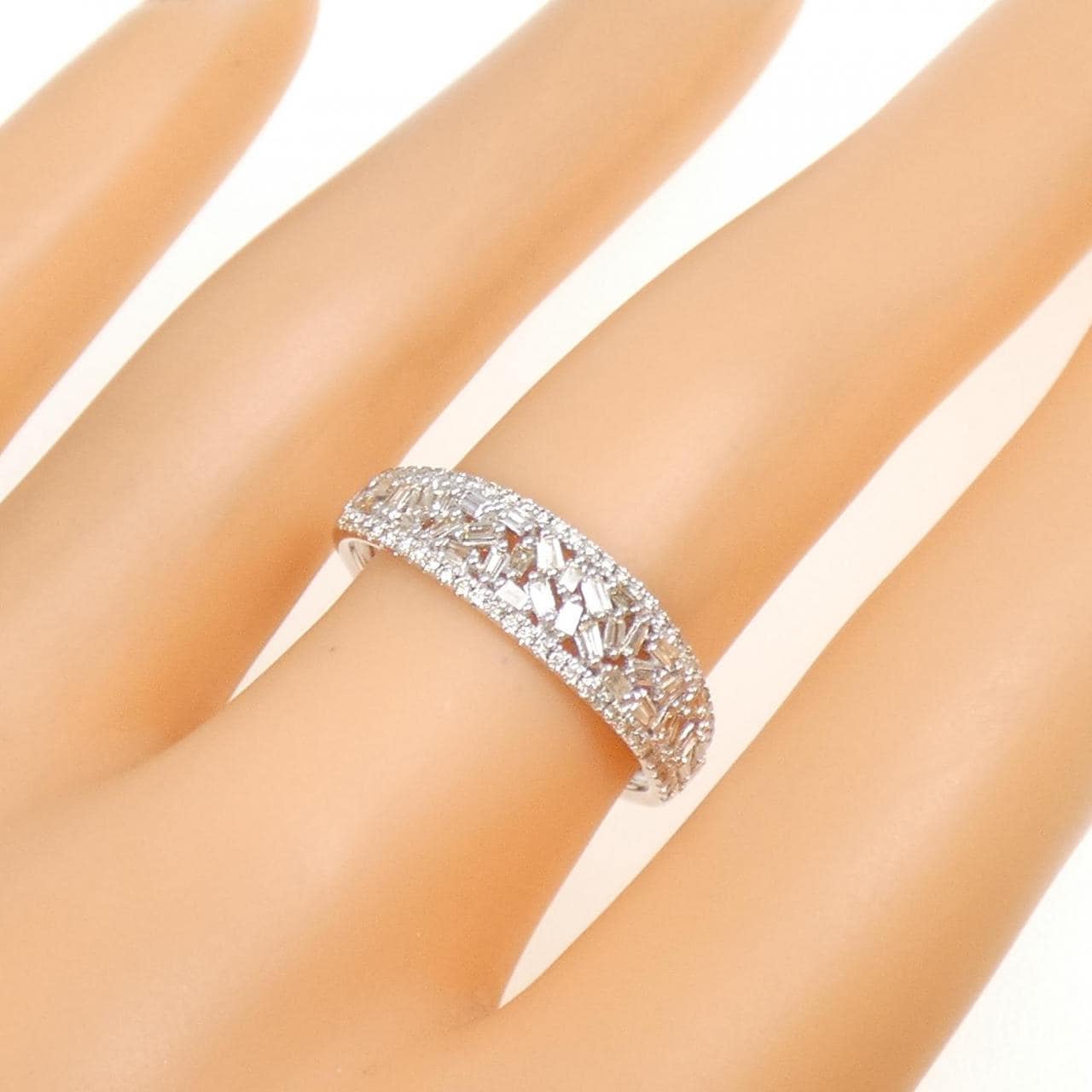 K18WG ダイヤモンド リング 0.45CT