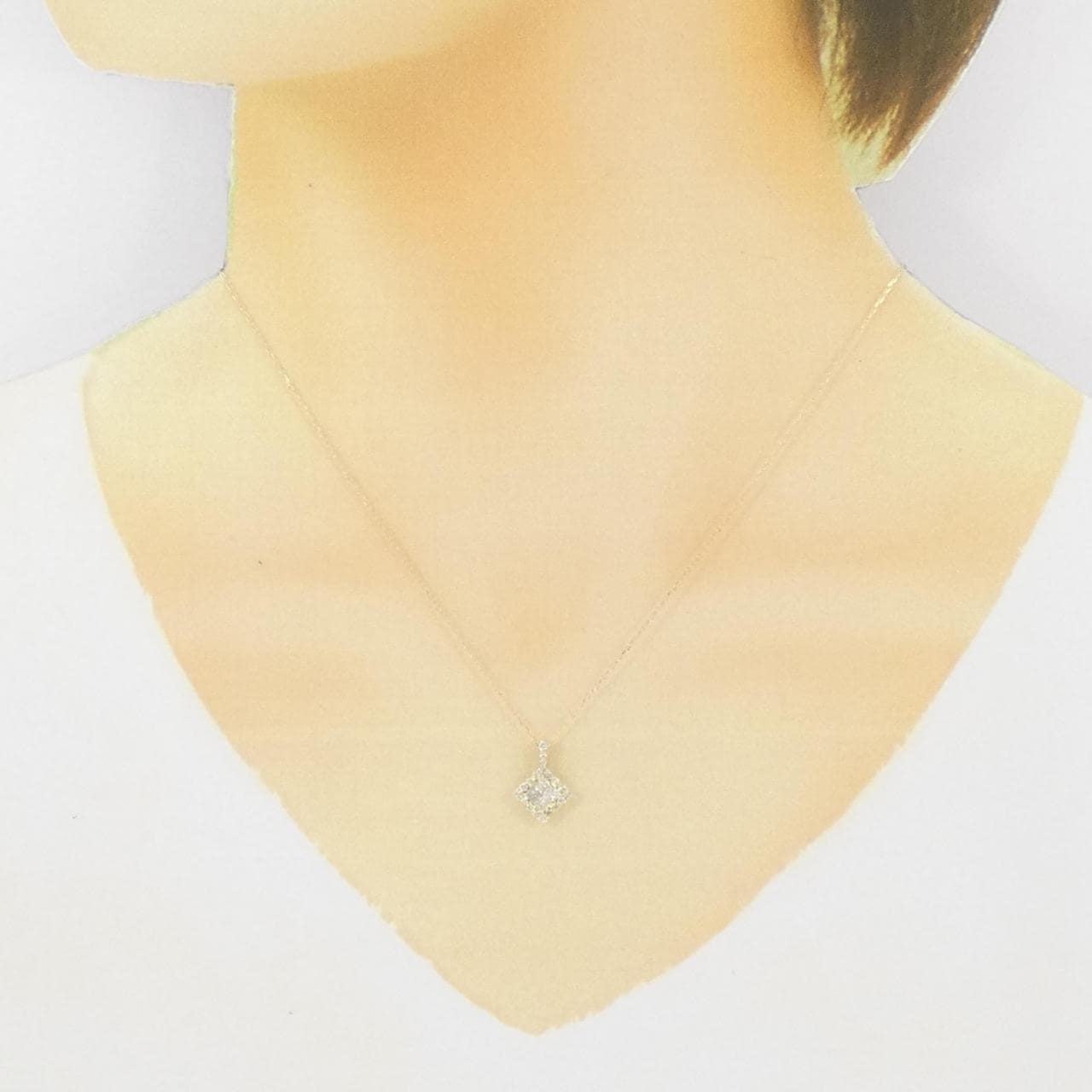 [BRAND NEW] K18YG Diamond Necklace 0.39CT