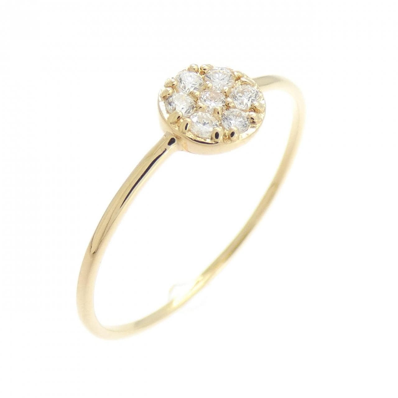 【リメイク】K18YG ダイヤモンド リング 0.10CT