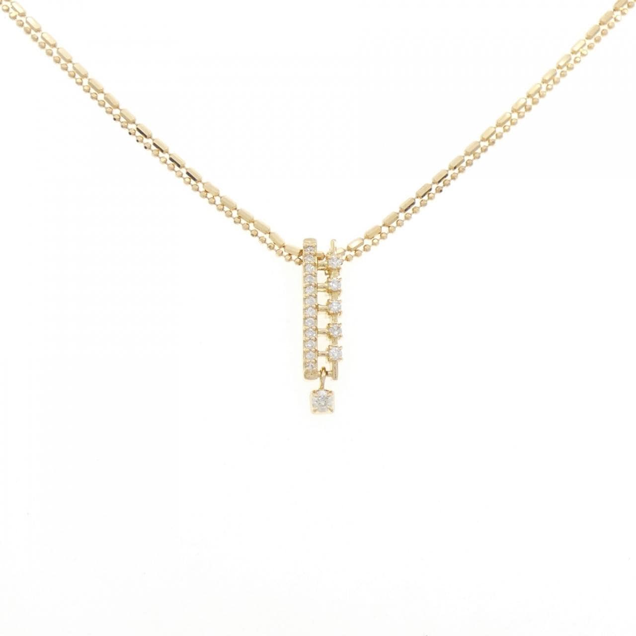 K18YG ダイヤモンド ネックレス 0.23CT