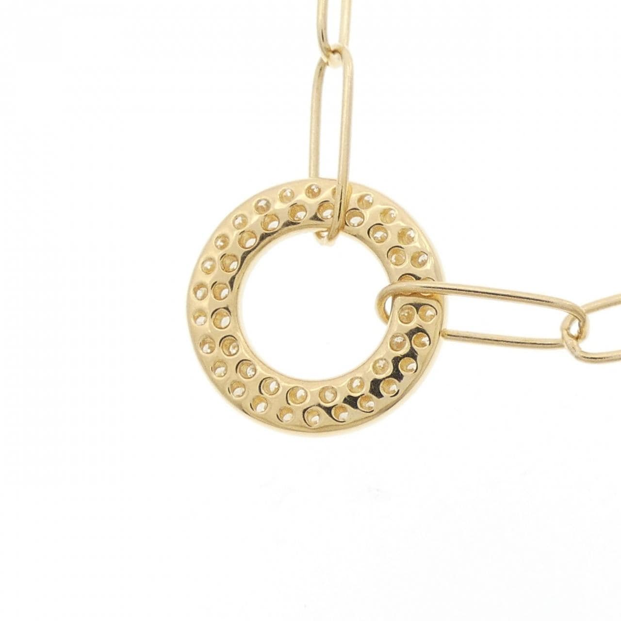 K18YG ダイヤモンド ネックレス 0.17CT