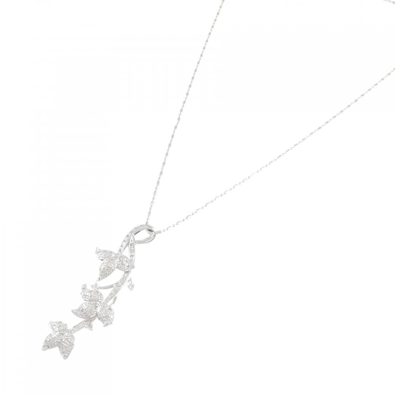 K18WG ダイヤモンド ネックレス 0.58CT