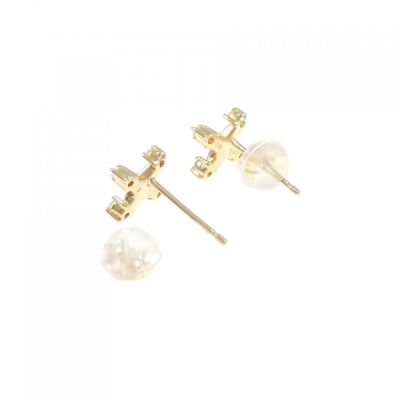 K18YG ダイヤモンド ピアス 0.08CT