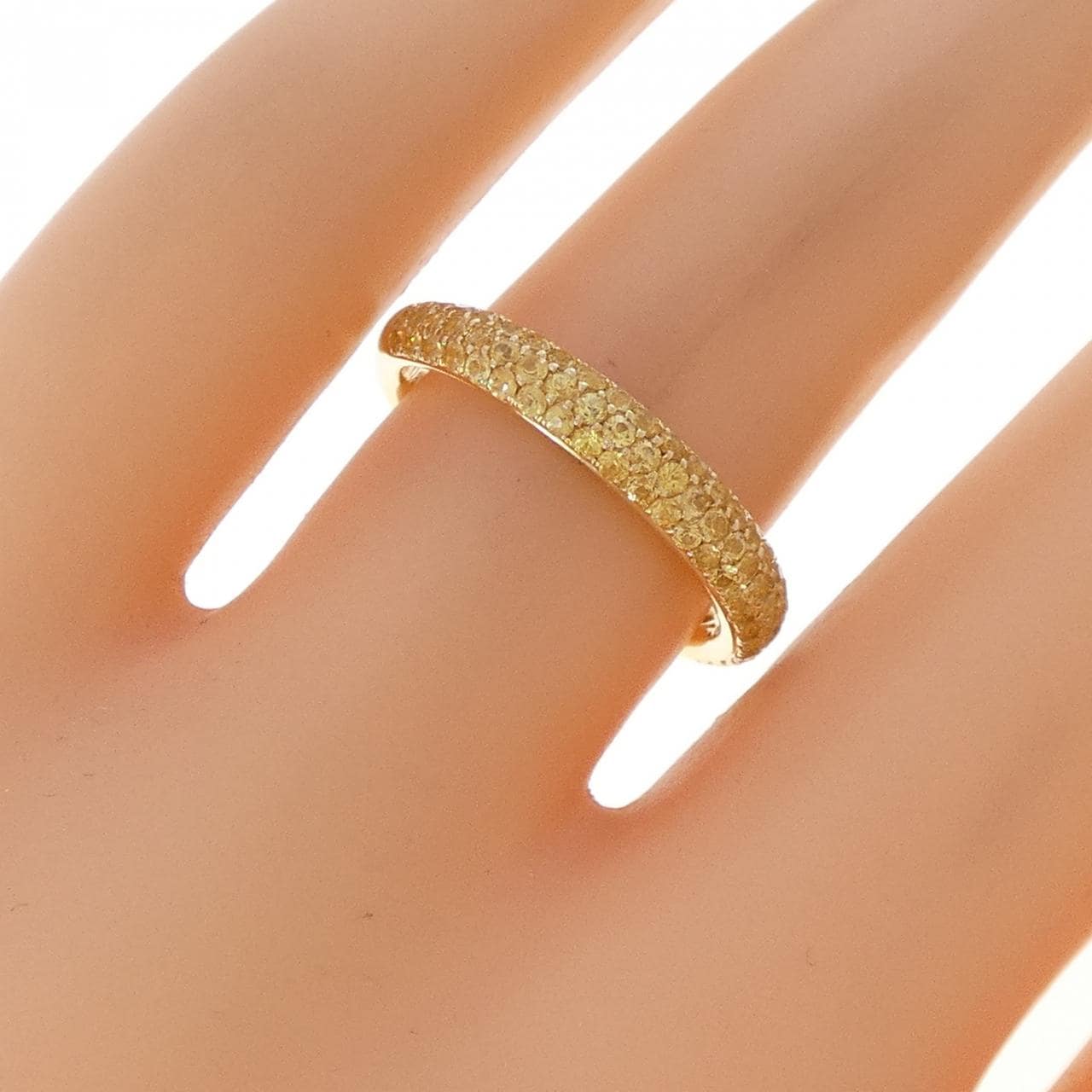 K18YG サファイヤ リング 0.70CT