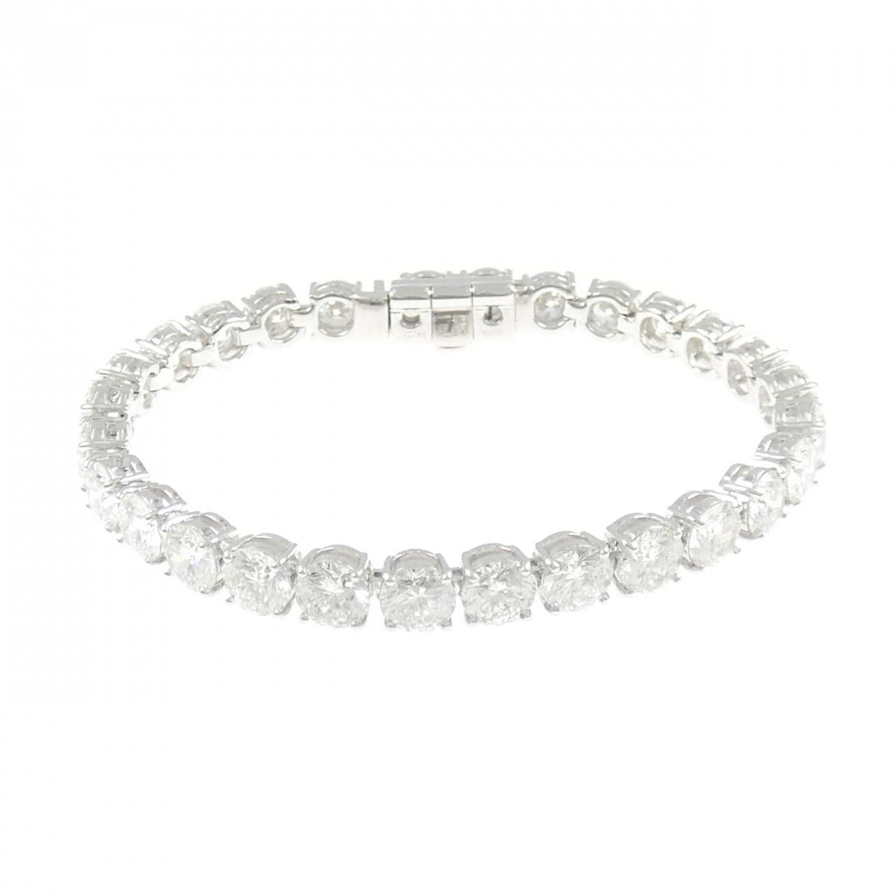 K18WG ダイヤモンド ブレスレット 14.21CT