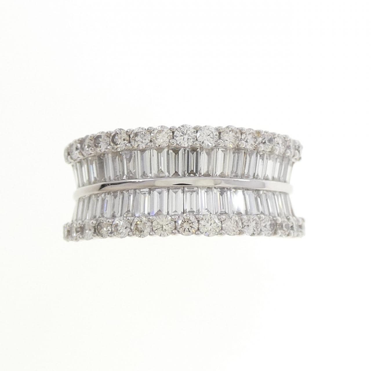 K18WG ダイヤモンド リング 1.63CT