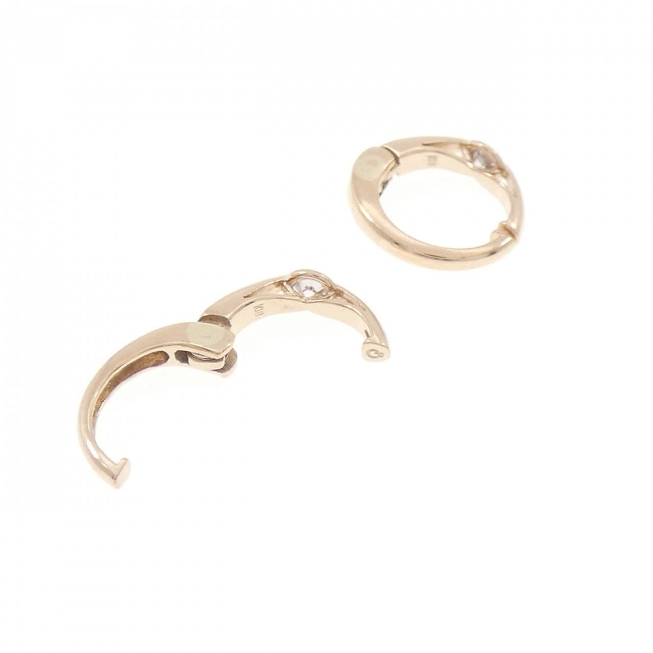 K18PG ピンクダイヤモンド イヤリング 0.03CT