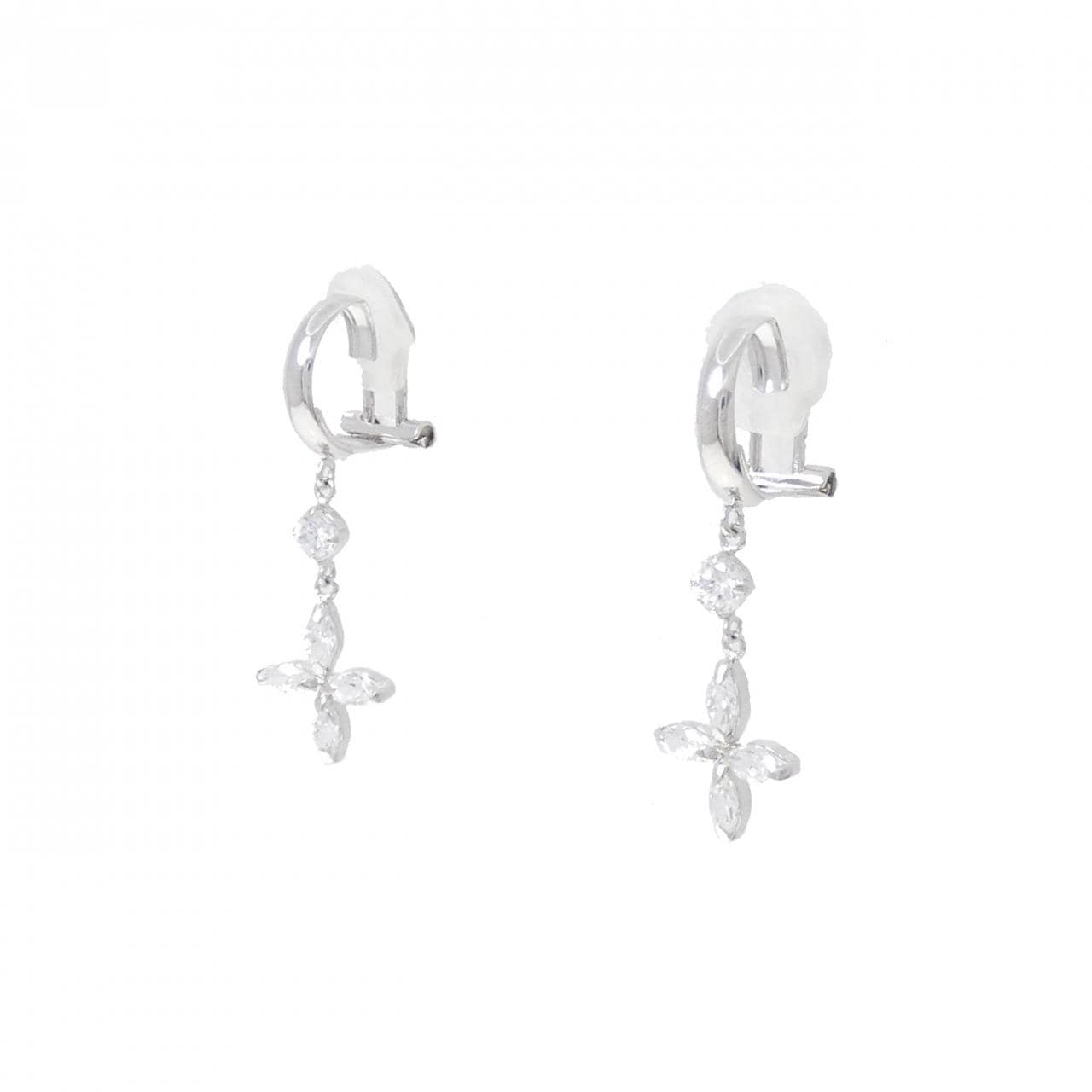 K14WG Cubic Zirconia Earrings