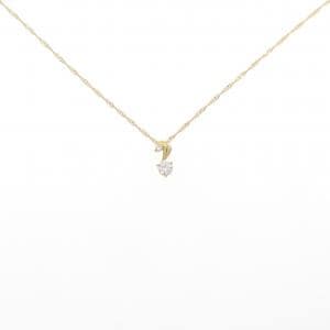 K18YG/750YG ダイヤモンド ネックレス 0.22CT