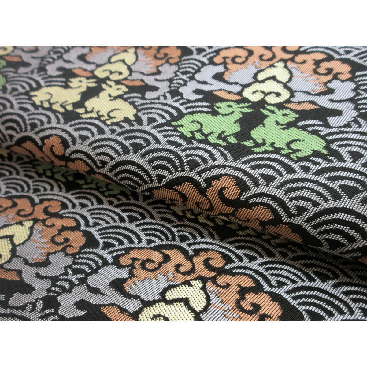 【新品】袋帯【たつむら】波に兎　長尺