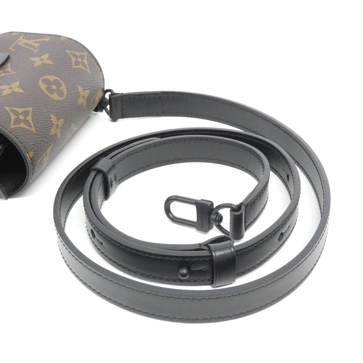 [未使用品] LOUIS VUITTON Monogram Macassar S Rock竖版穿戴錢包 M81522 包