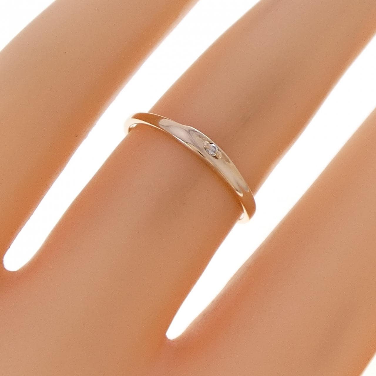 K18PG ダイヤモンド リング 0.01CT