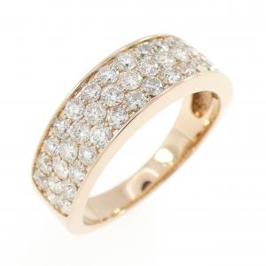 K18PG パヴェ ダイヤモンド リング 1.10CT