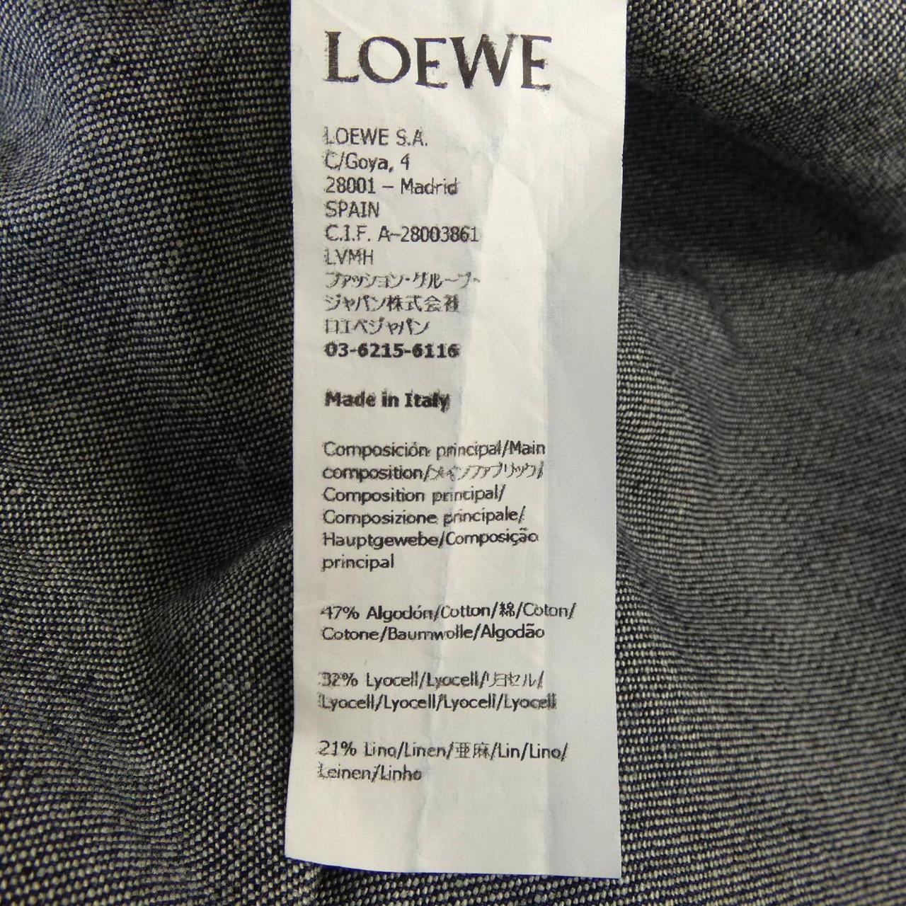 ロエベ LOEWE S359Y13X52 デニムジャケット