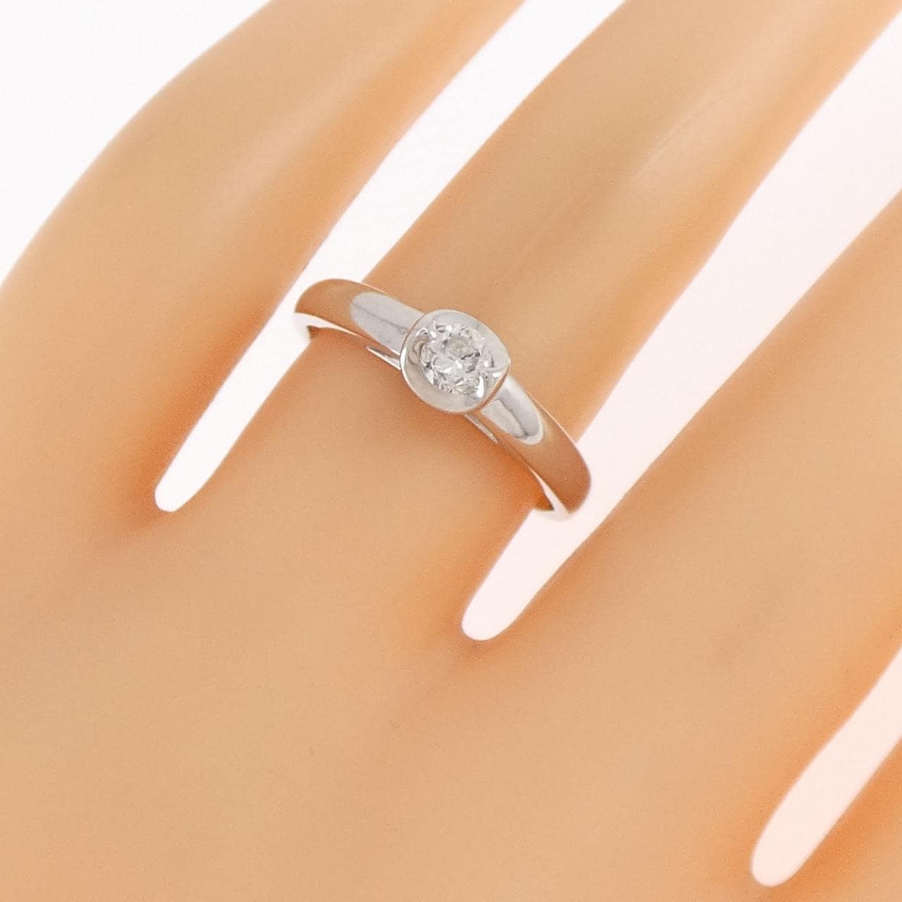 K18WG ダイヤモンド リング 0.20CT