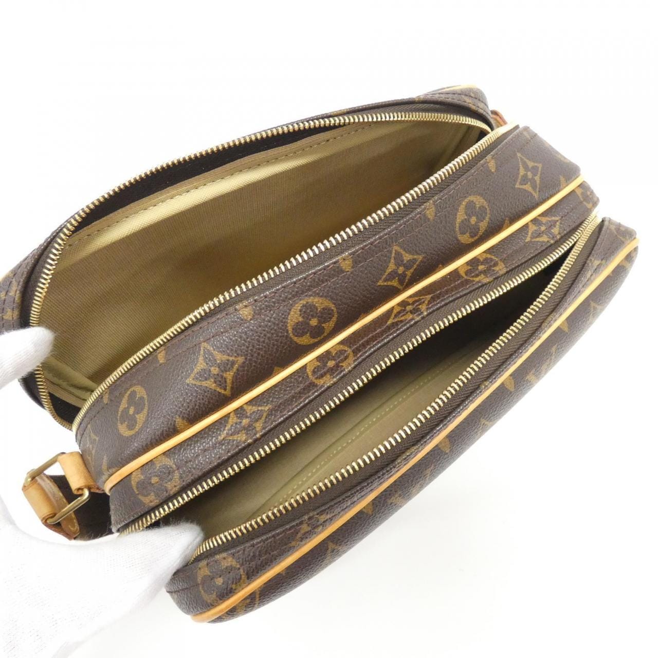 LOUIS VUITTON Monogram Reporter 28 公分 M45254 單肩包