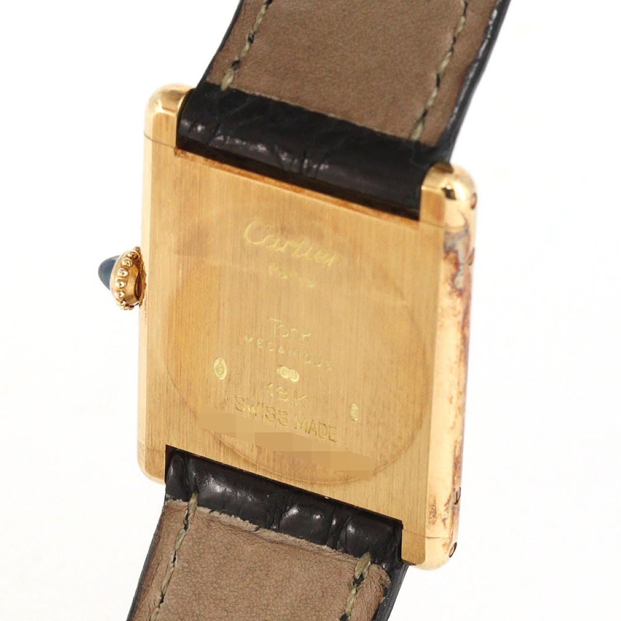 【ノーメンテナンス還元価格】カルティエ タンクLC LM YG W1504853 YG 手巻