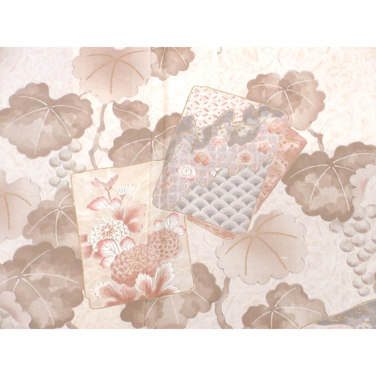 【未使用品】訪問着　染紬　友禅金彩加工