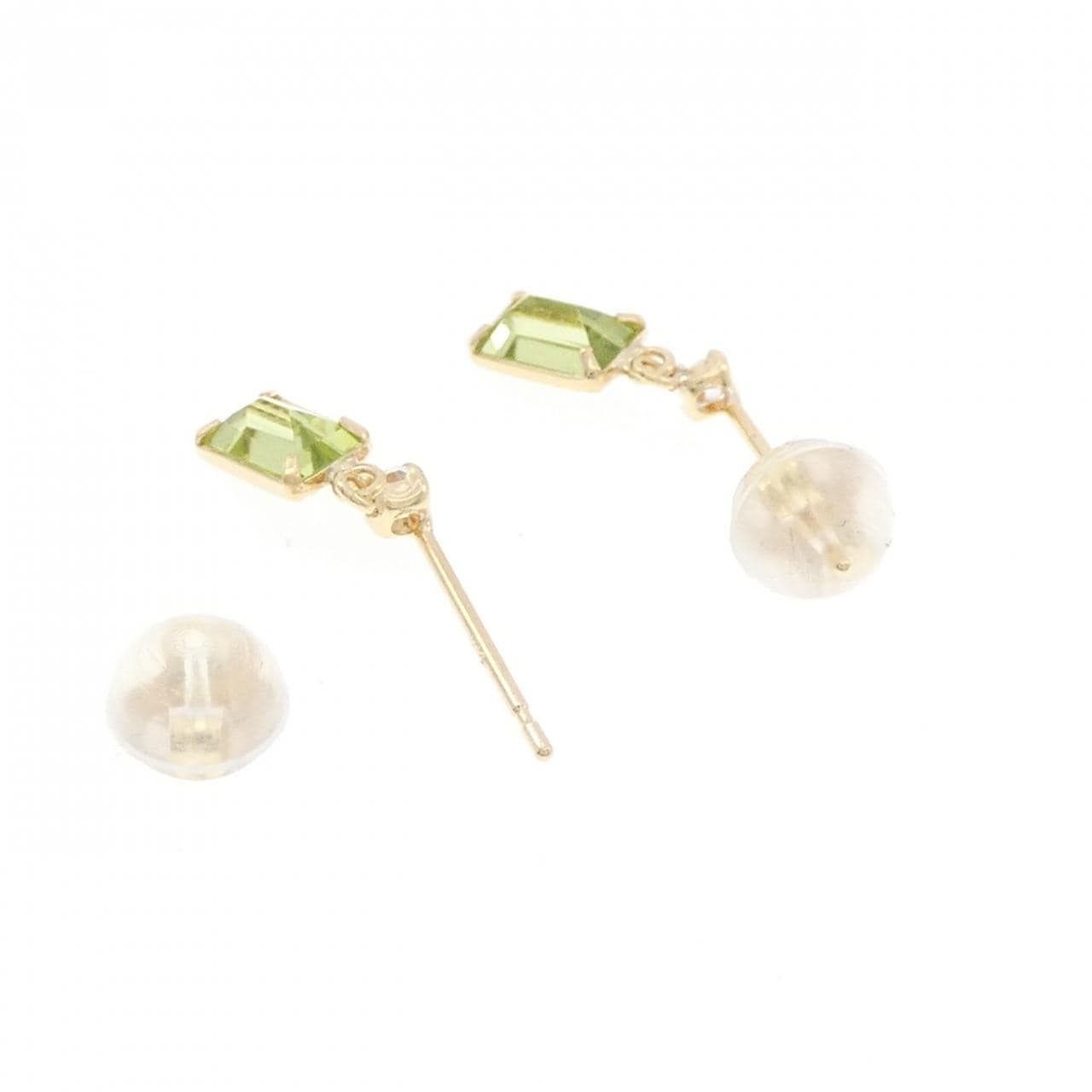 K18YG橄榄石耳环