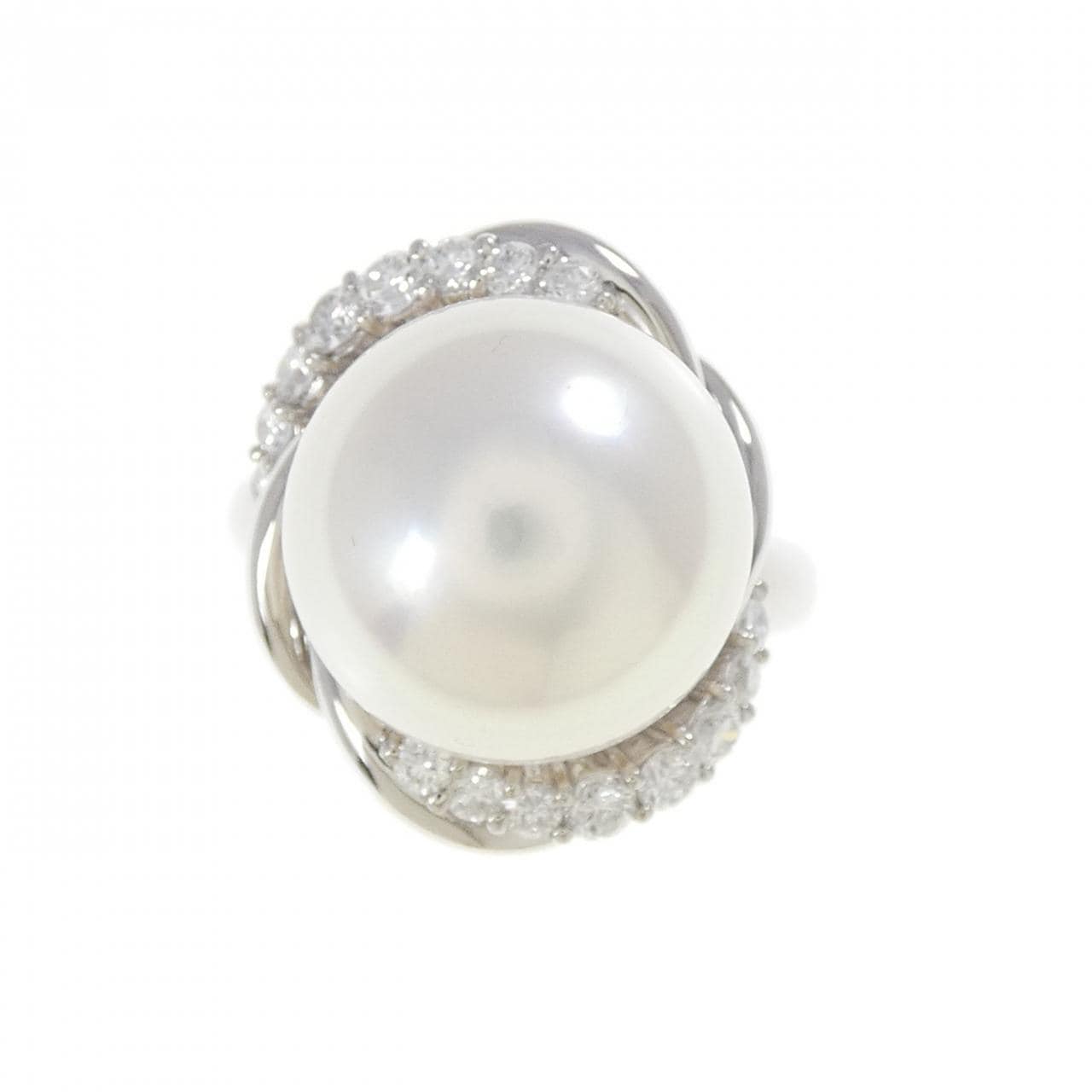 PT900 白蝶パール リング 14.0mm