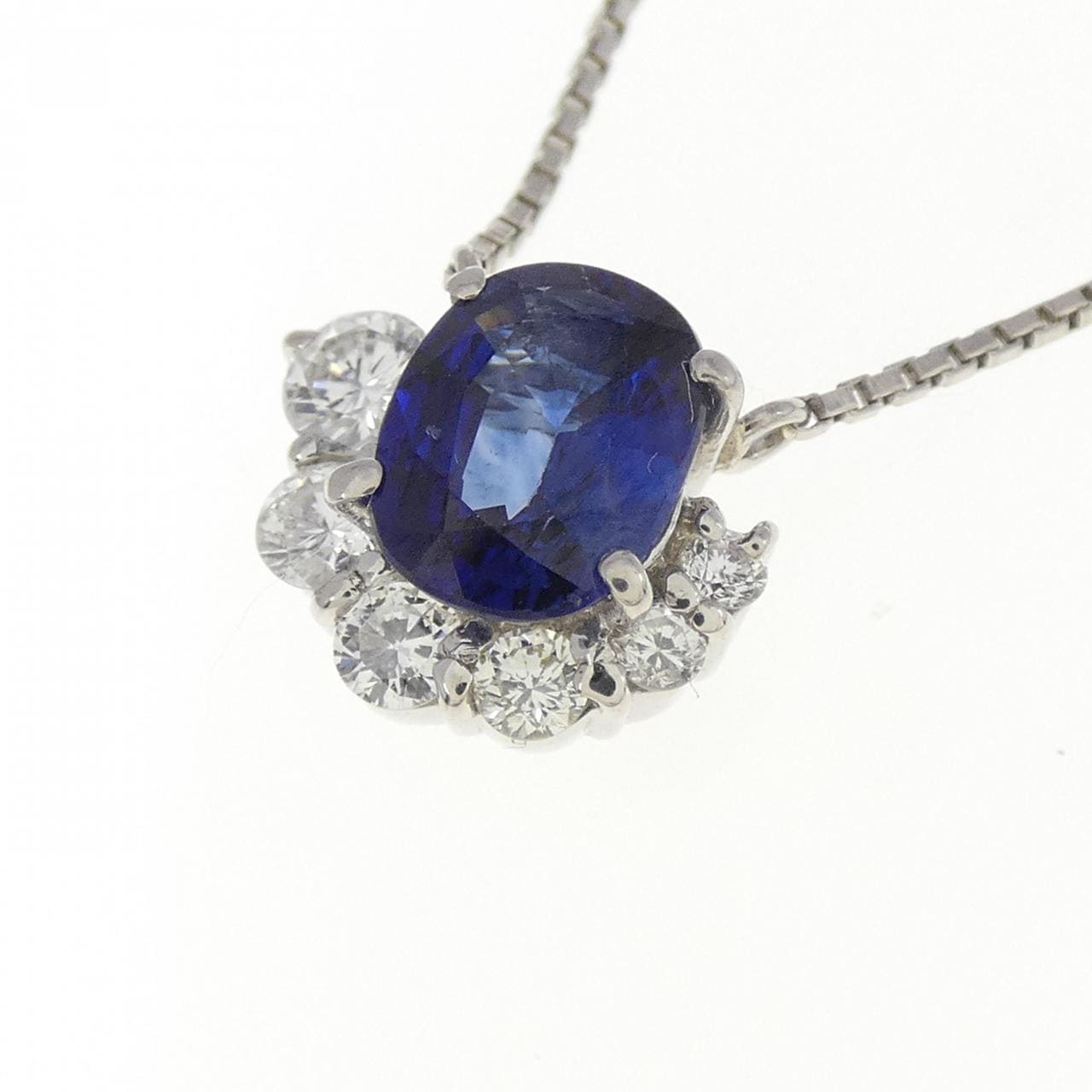 PT Sapphire Necklace 1.126CT