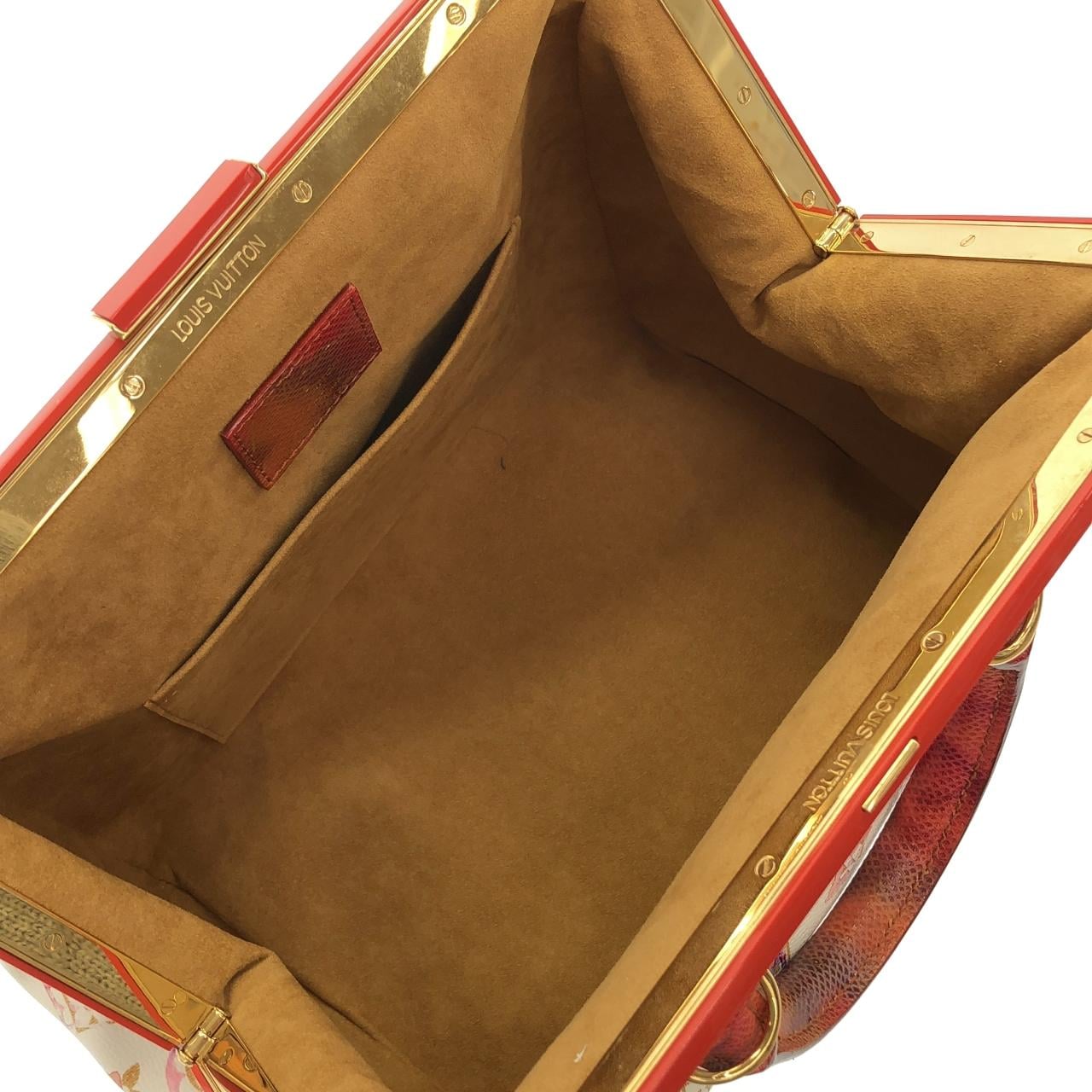 ルイヴィトン モノグラム ウォーターカラー+エキゾチックレザー スピーディ フレーム M95729 ボストンバッグ