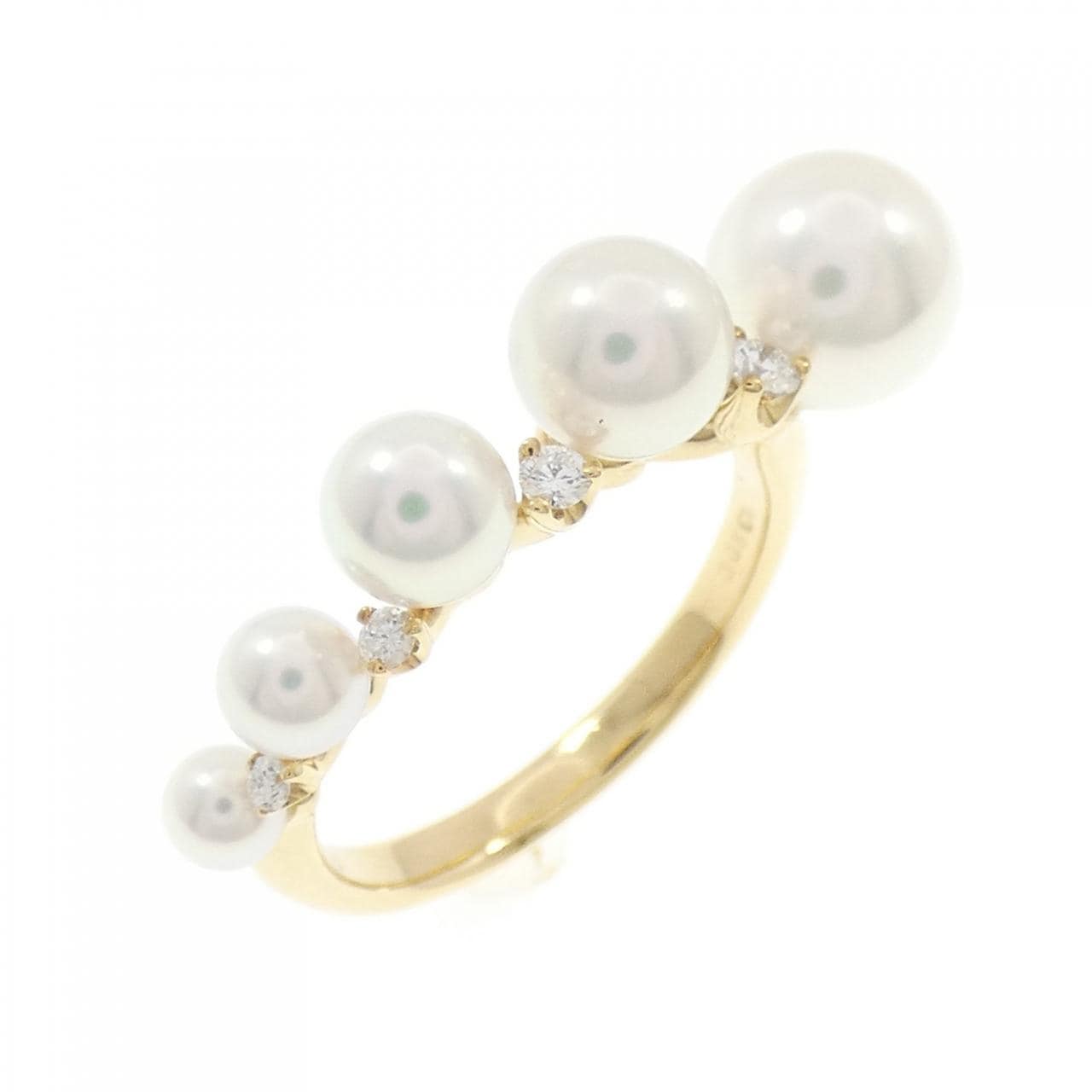 K18YG Akoya珍珠戒指